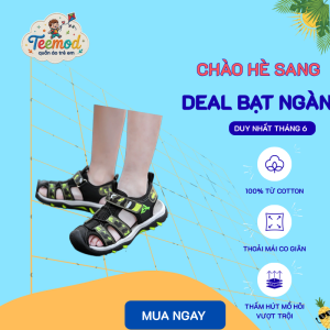 Sandal Bé Trai Thể Thao – Êm Chân, Chống Trơn Trượt, Năng Động Mỗi Bước Đi