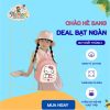 Combo balo và mũ cho bé gái bé gái từ 1-5 tuổi mang đi học, đi chơi,đi du lịch,dã ngoại cùng gia đình họa tiết đáng yêu